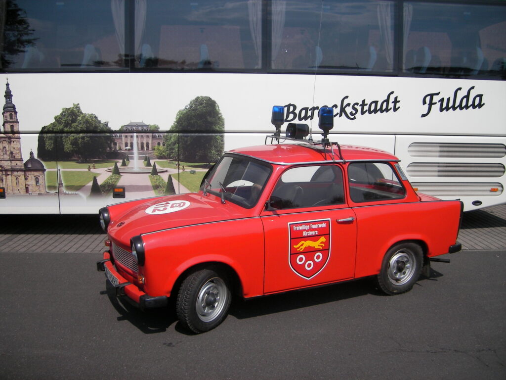 Meilenstein: Ein Trabi im Feuerwehrdienst, Bau-/Umbaujahr 1971/1991